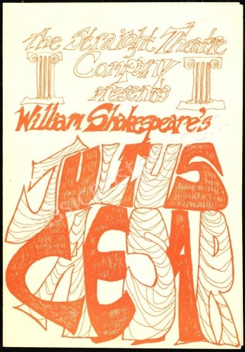 Scarce Straight Theater Julius Caesar Program