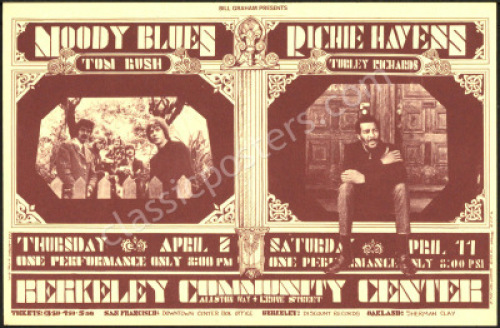 Scarce BG-215A Moody Blues Postcard
