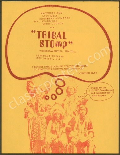 Straight Theater Tribal Stomp Handbill