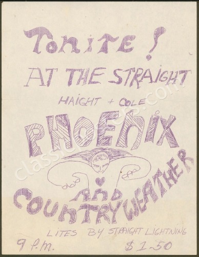 Undated Straight Theater Handbill