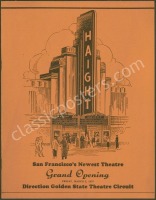 1937 Straight Theater Grand Reopening Program