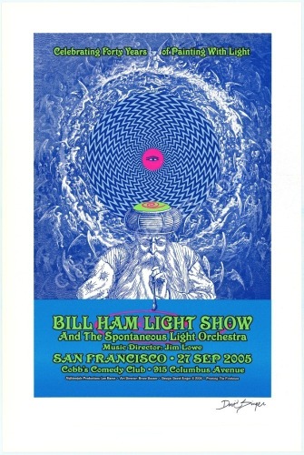 Signed Bill Ham Light Show Poster