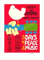 Signed Woodstock Reprint Poster