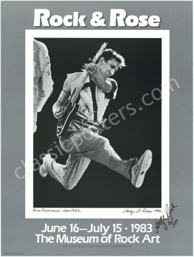 Signed George Rose Show Poster