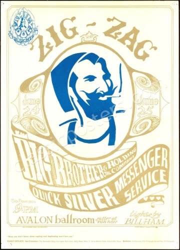 Awesome Original FD-14 Zig Zag Man Poster