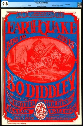 Superb Original FD-21 Earthquake Poster