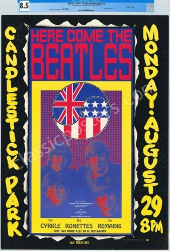 Gorgeous AOR 1.115 Beatles Candlestick Poster