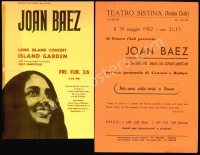 A Pair of Early Joan Baez Handbills