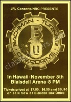 Bachman-Turner Overdrive Honolulu Poster