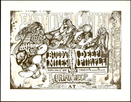 Buddy Miles and Deep Purple Florida Poster