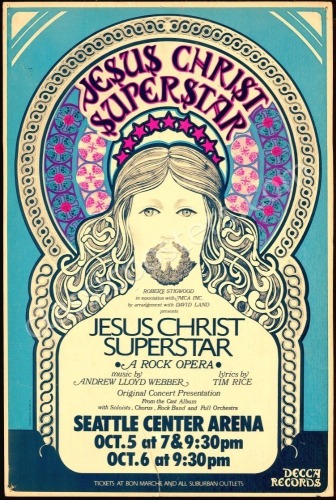 Scarce Jesus Christ Superstar Seattle Poster