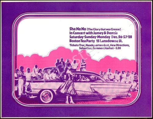 Colorful Sha Na Na Boston Tea Party Poster