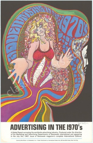 Wes Wilson-Signed Advertising in the 70&rsquo;s Poster