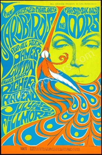 Gorgeous Original BG-75 The Yardbirds Poster