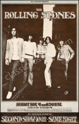 Second Print BG-201 Rolling Stones Poster