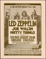 Signed Bill Graham Led Zeppelin Oakland Poster