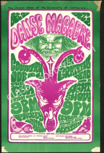 Popular Grateful Dead Danse Macabre Poster