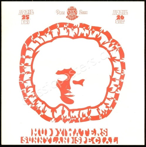 Muddy Waters Vulcan Gas Handbill