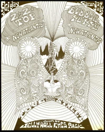 Rare ZZ Top First Show Ever Handbill