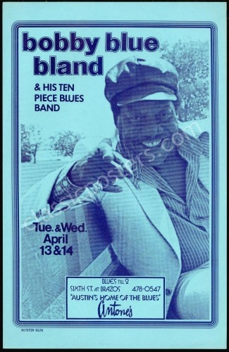 Bobby Blue Bland Antone&rsquo;s Poster