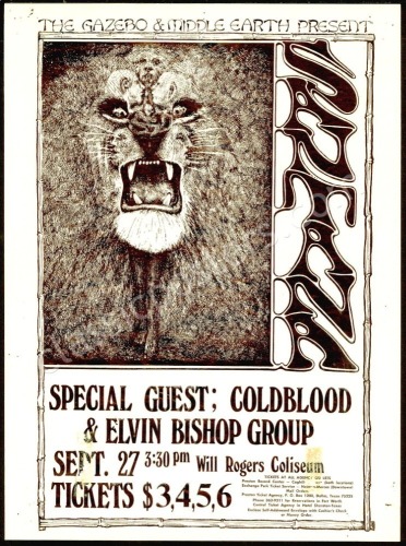 Santana Will Rogers Coliseum Handbill