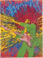 Stunning Jimi Hendrix Explosion Poster