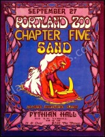 Portland Zoo Poster, Original Art, and Blue Lines