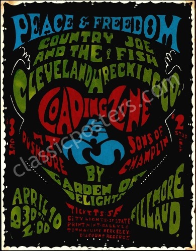 The Fillmore Peace and Freedom Poster