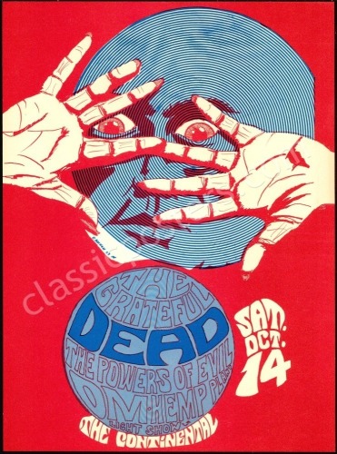 Grateful Dead Santa Clara Poster and Paper