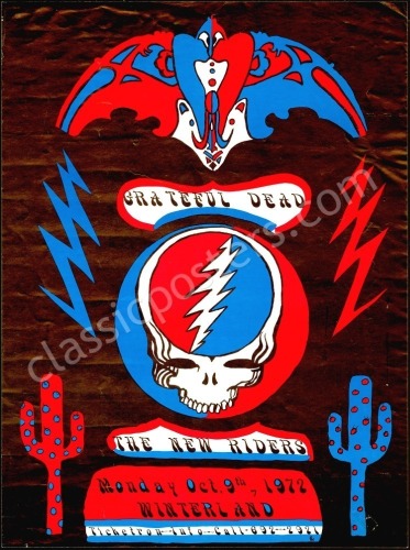 Elusive AOR 4.51 Grateful Dead Poster