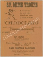 Rare San Francisco Mime Troupe Il Candelaio Poster