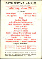 Rare 1969 Led Zeppelin Handbill