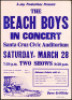 Rare 1964 Beach Boys Santa Cruz Poster