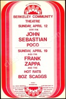 1970 Frank Zappa Berkeley Poster