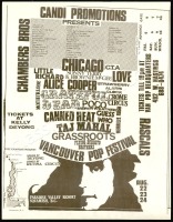 1969 Vancouver Pop Festival Handbill