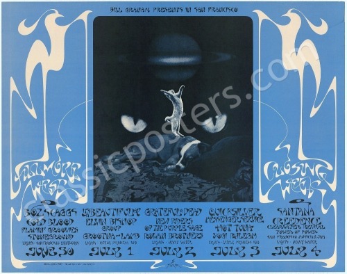 Beautiful BG-287 The Fillmore Closing Poster