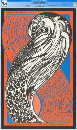 Scarce Certified Original BG-57 The Byrds Poster