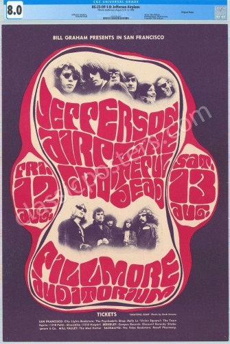 Popular Original BG-23 Grateful Dead Poster