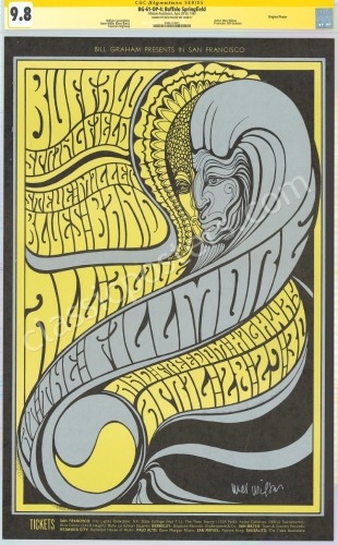 Gorgeous Signed BG-61 Buffalo Springfield Poster