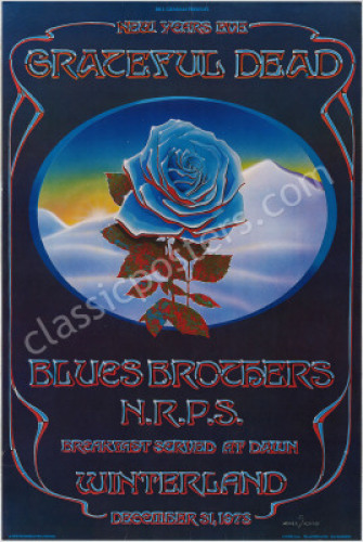 Very Nice AOR 4.38 Blue Rose Poster
