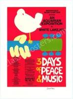 Signed AOR 3.2 Woodstock Reprint Poster