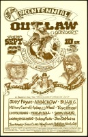 1976 Bicentennial Outlaw Concert Poster