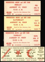 Four Popular Woodstock Tickets