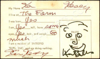 Can You Pass the Acid Test Card Signed by Ken Kesey