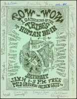 Historically Signed AOR 2.216 Human Be-In Handbill