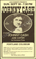 Scarce Johnny Cash Portland Poster