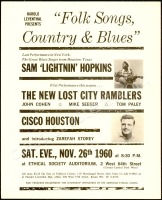 1960 Lightnin&rsquo; Hopkins Handbill