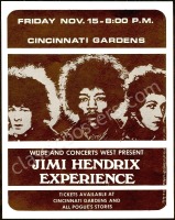 Near Mint Jimi Hendrix Cincinnati Handbill