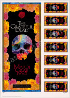 Signed Grateful Dead Mardi Gras Proof Sheet