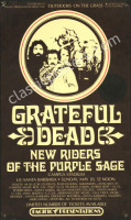 Scarce 1973 Grateful Dead Santa Barbara Poster